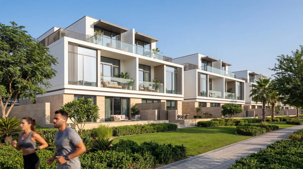 Sobha Sanctuary courtyard villas set among landscaped gardens