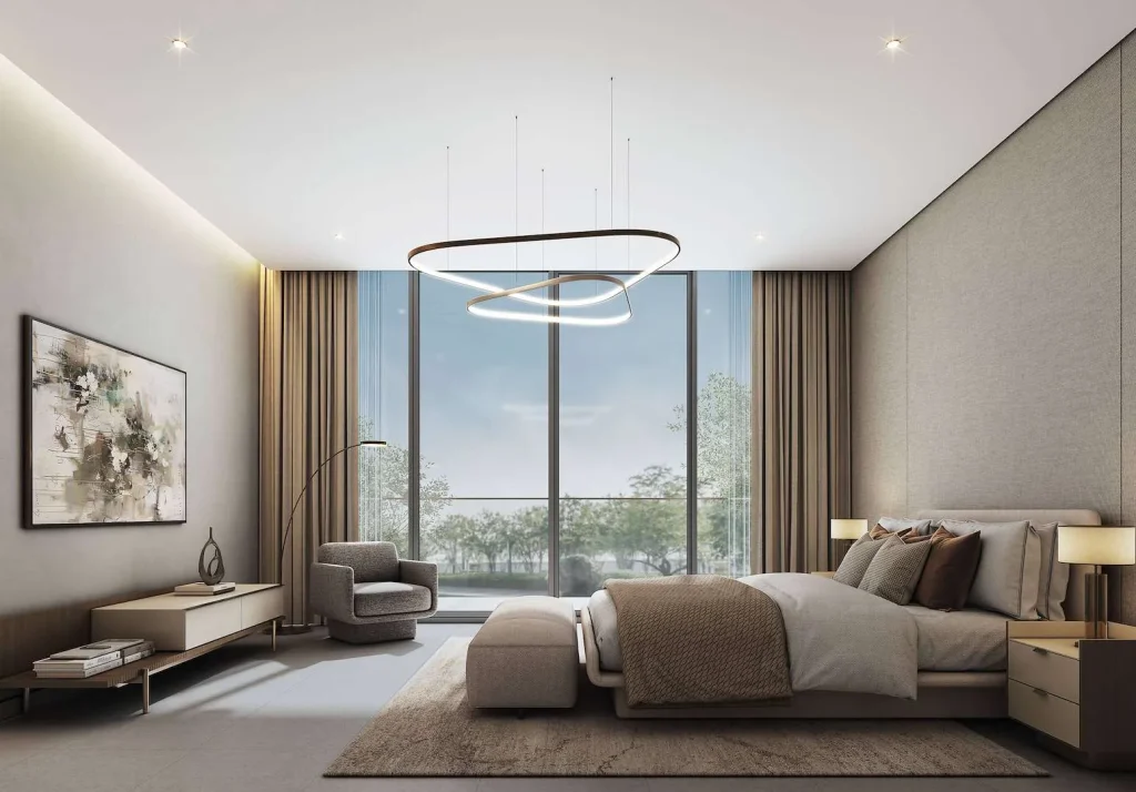 Master bedroom suite at Sobha Sanctuary