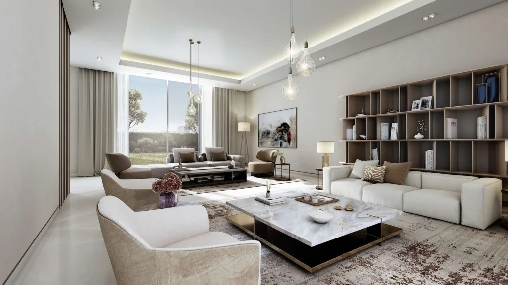 Formal living room in a Sobha Sanctuary estate villa