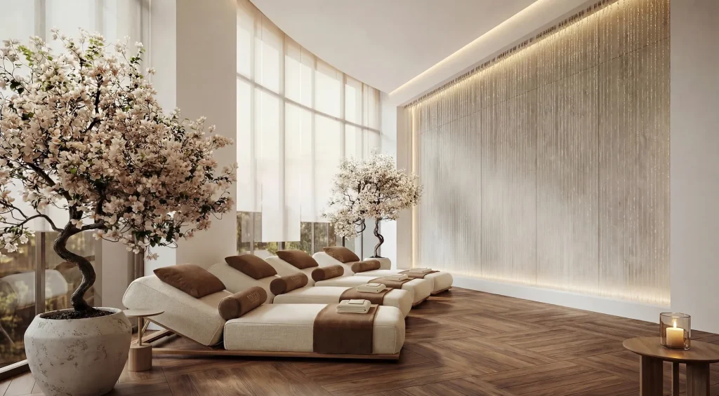 Sobha Sanctuary wellness centre lounge