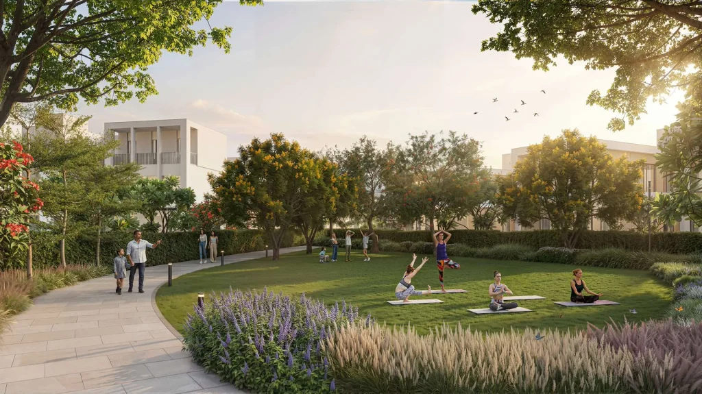 Sobha Sanctuary yoga lawns
